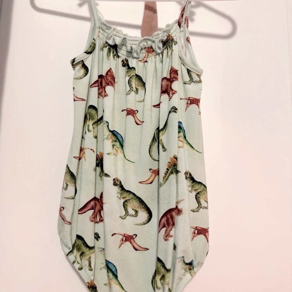 Posh Peanut buddy Dinosaur Print bubble Romper 18-24 months